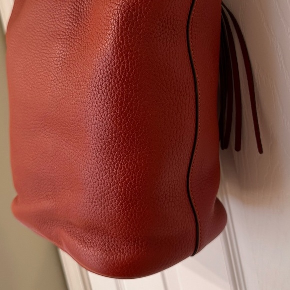 Coach 1941 Pebbled Leather Duffel in Chili - Picture 5 of 10